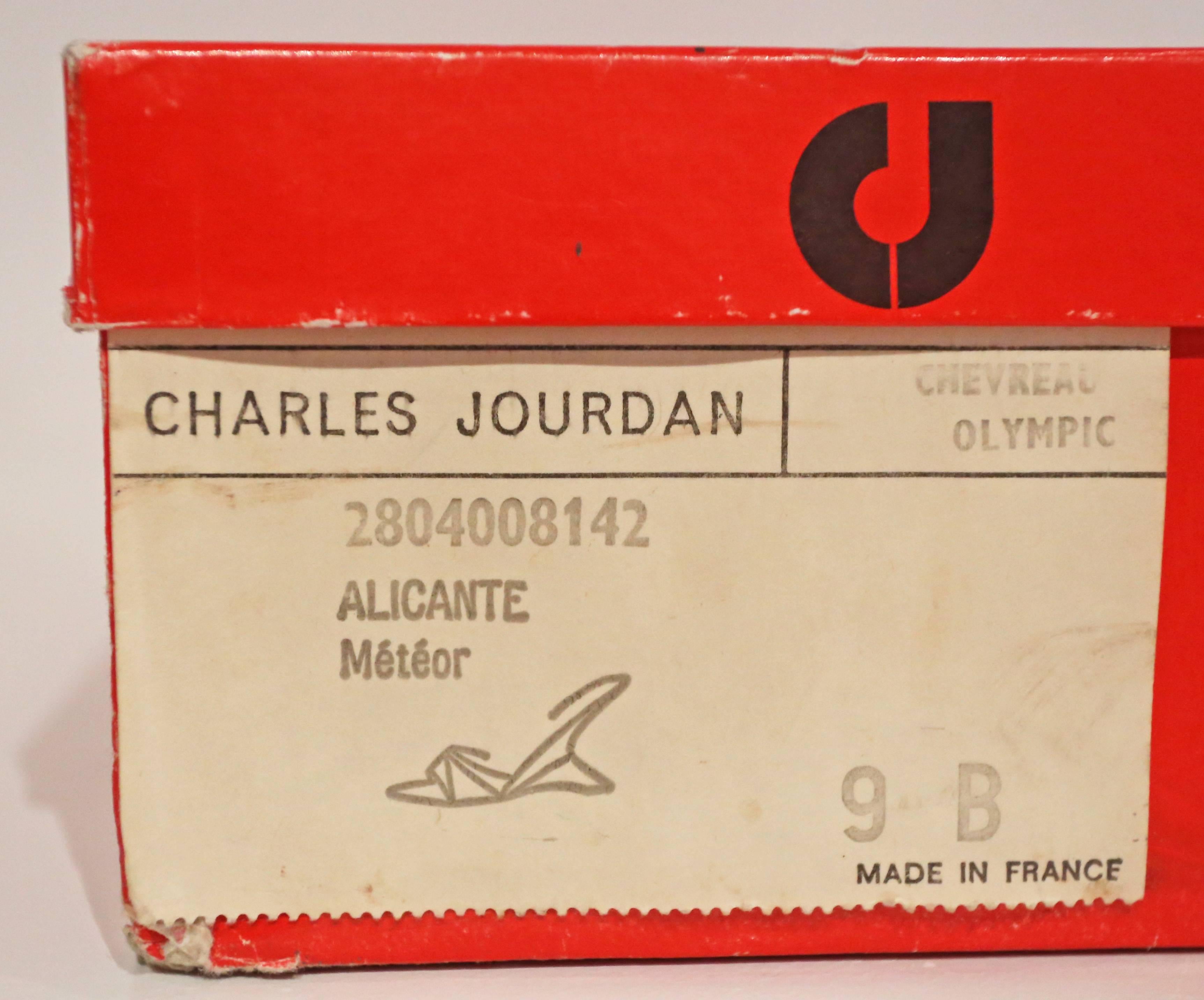 Women's Charles Jourdan futuristic wedge sandals, c. 1969–70 