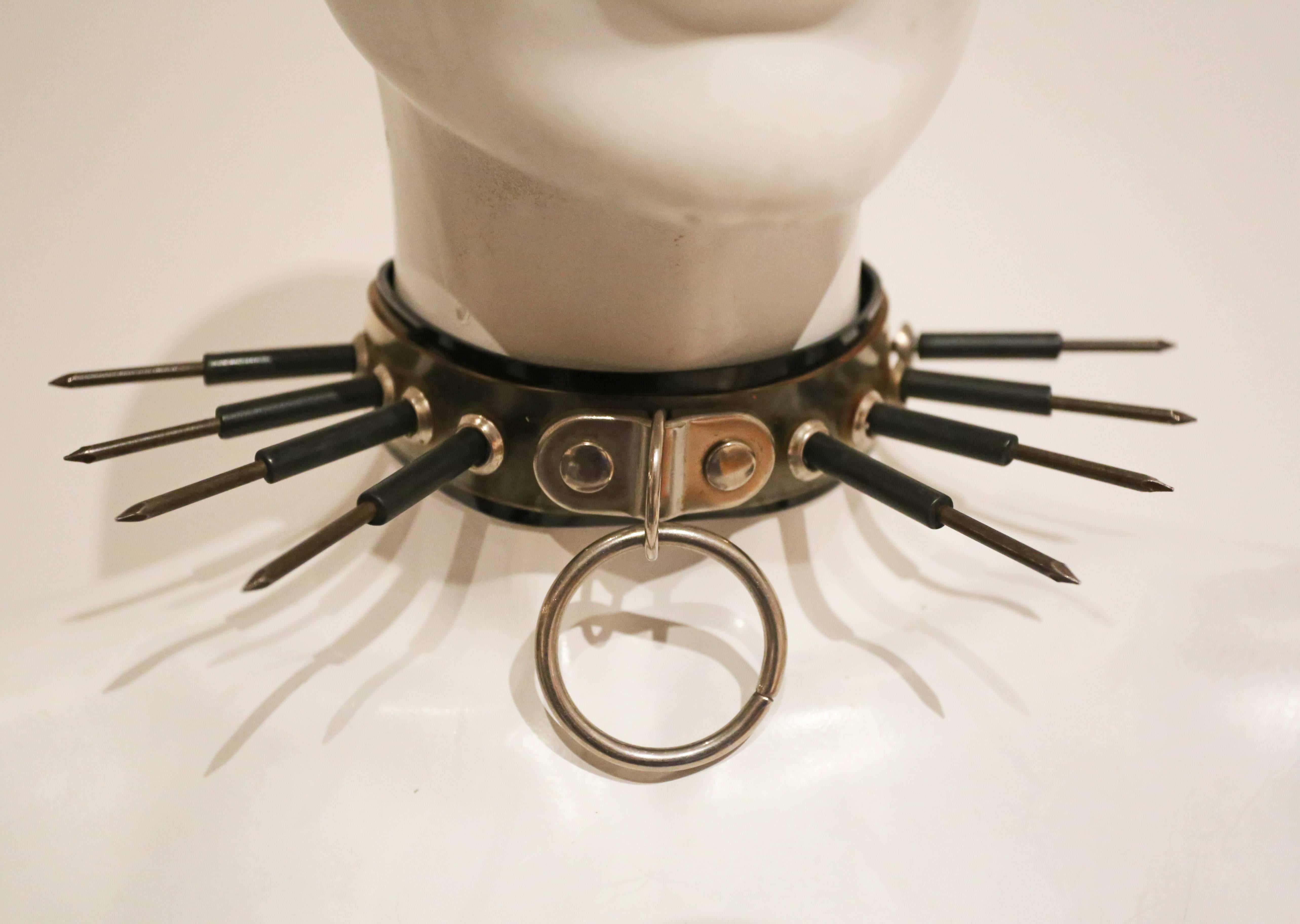 Black Original punk screw choker, c. 1970s