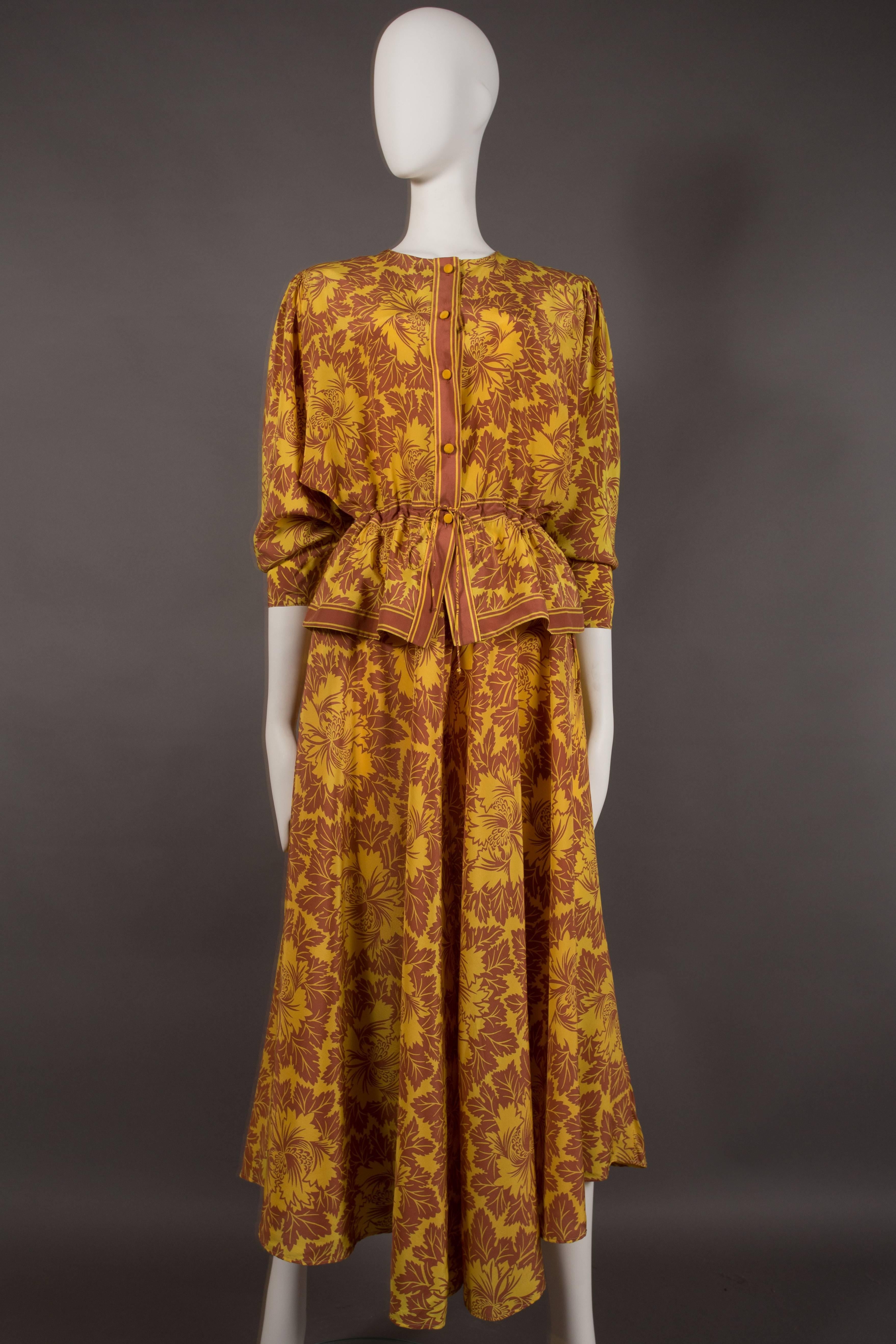 Janice Wainwright silk pantsuit, circa 1970 2