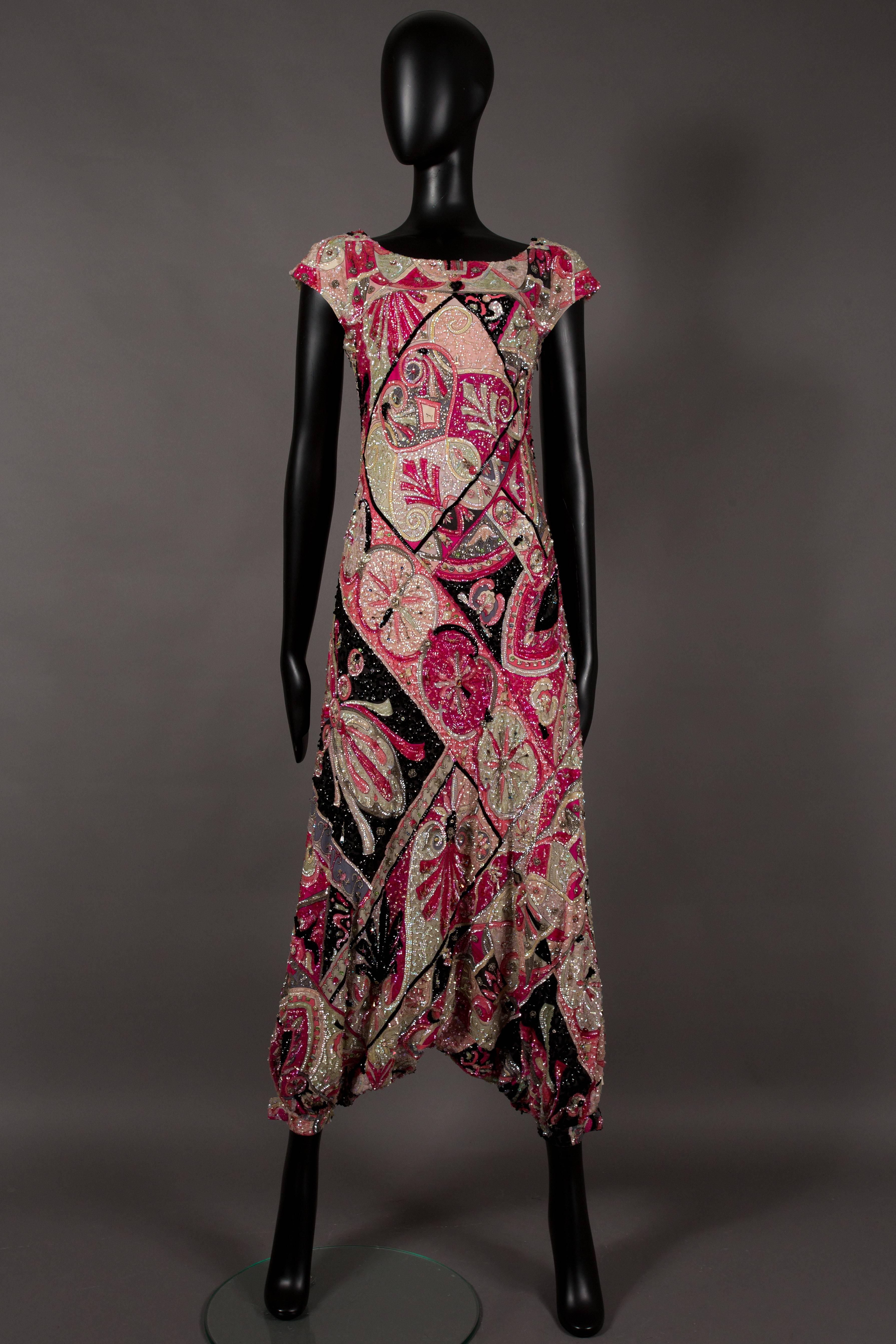 Out of this world, Emilio Pucci haute couture harem jumpsuit, circa 1963. 

This piece is truly the best example of Pucci's genius we have ever come across. In 1963 Pucci revealed a couture collection of Indian inspired garments head-to-toe