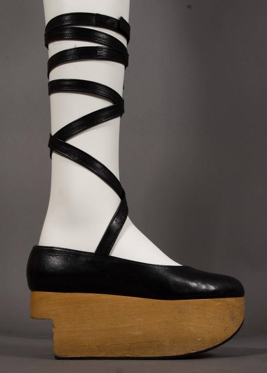 Vivienne Westwood black leather 'Rocking Horse' shoes, circa 1980s (SZ ...