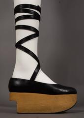 Vivienne Westwood black leather 'Rocking Horse' shoes, circa 1980s (SZ 41)