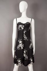 Dolce & Gabbana silk slip dress with internal bra, circa 1997