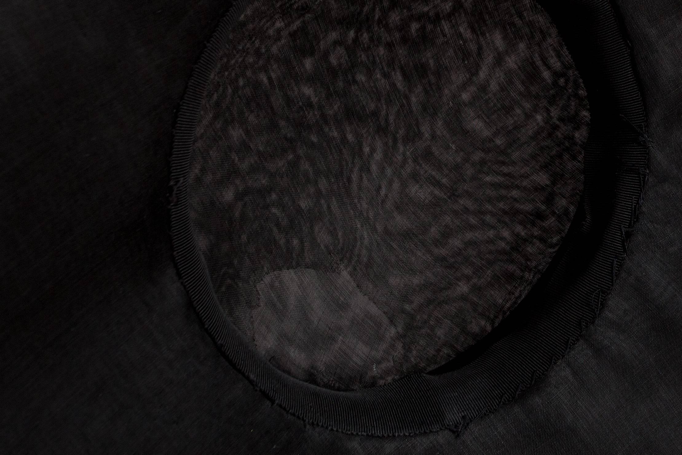 Christian Dior 'New Look' silk organza saucer hat, circa 1947 3