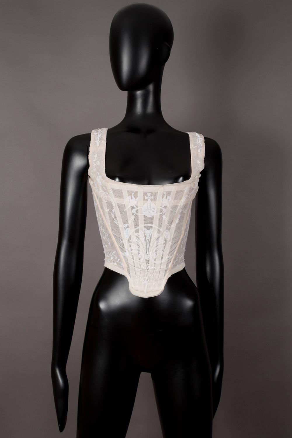 Vivienne Westwood ivory corset, 'portrait collection', circa 1990 For Sale at 1stdibs
