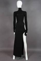 Dolce & Gabbana black bodycon evening dress with cut out, circa 2001