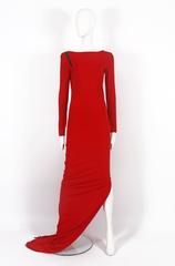Jean Paul Gaultier red convertible zip dress, circa 2011