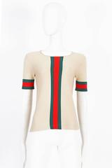 Gucci iconic striped knitted t-shirt, circa 1970s