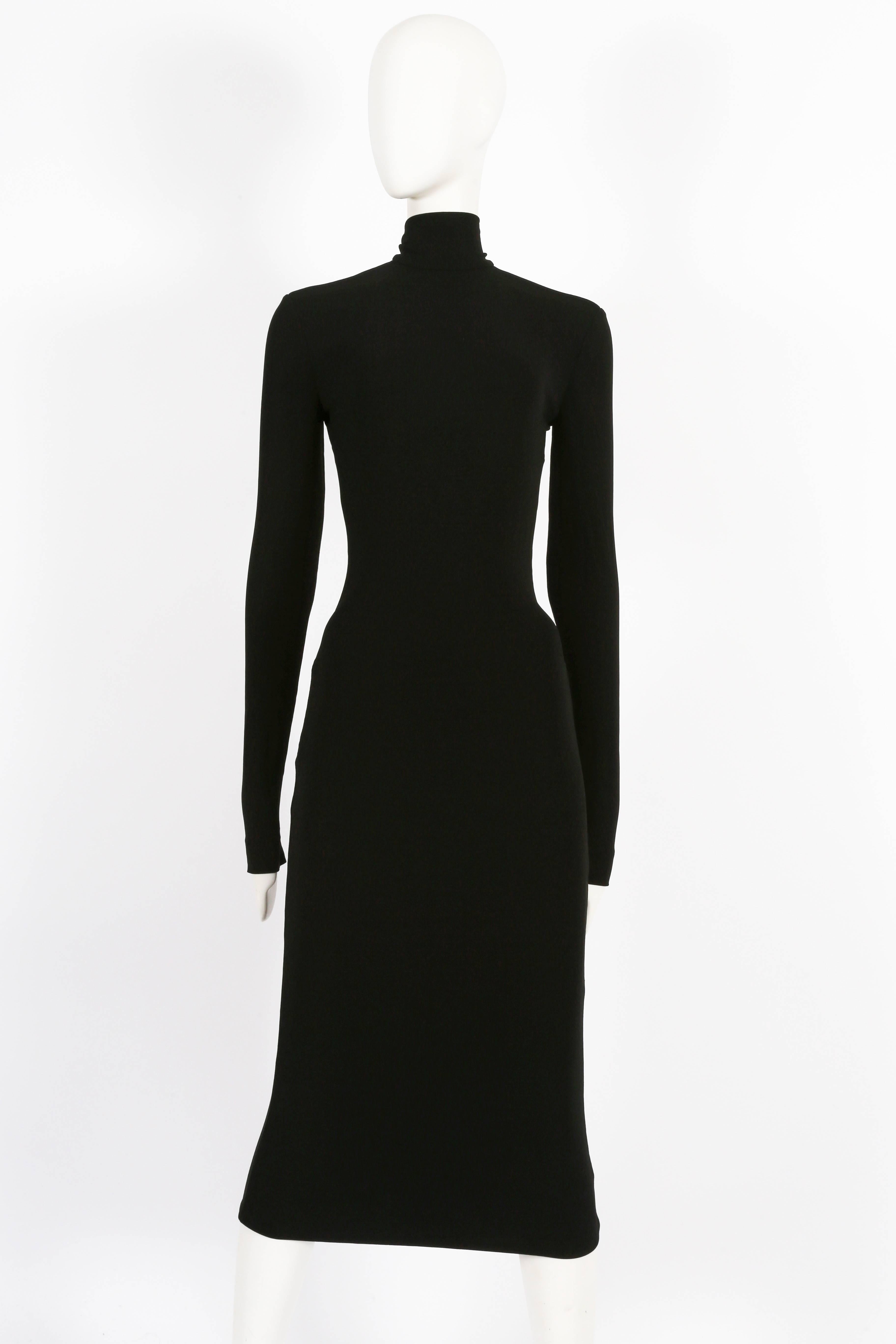 Women's Dolce & Gabbana black bodycon low-back dress, circa 1990s