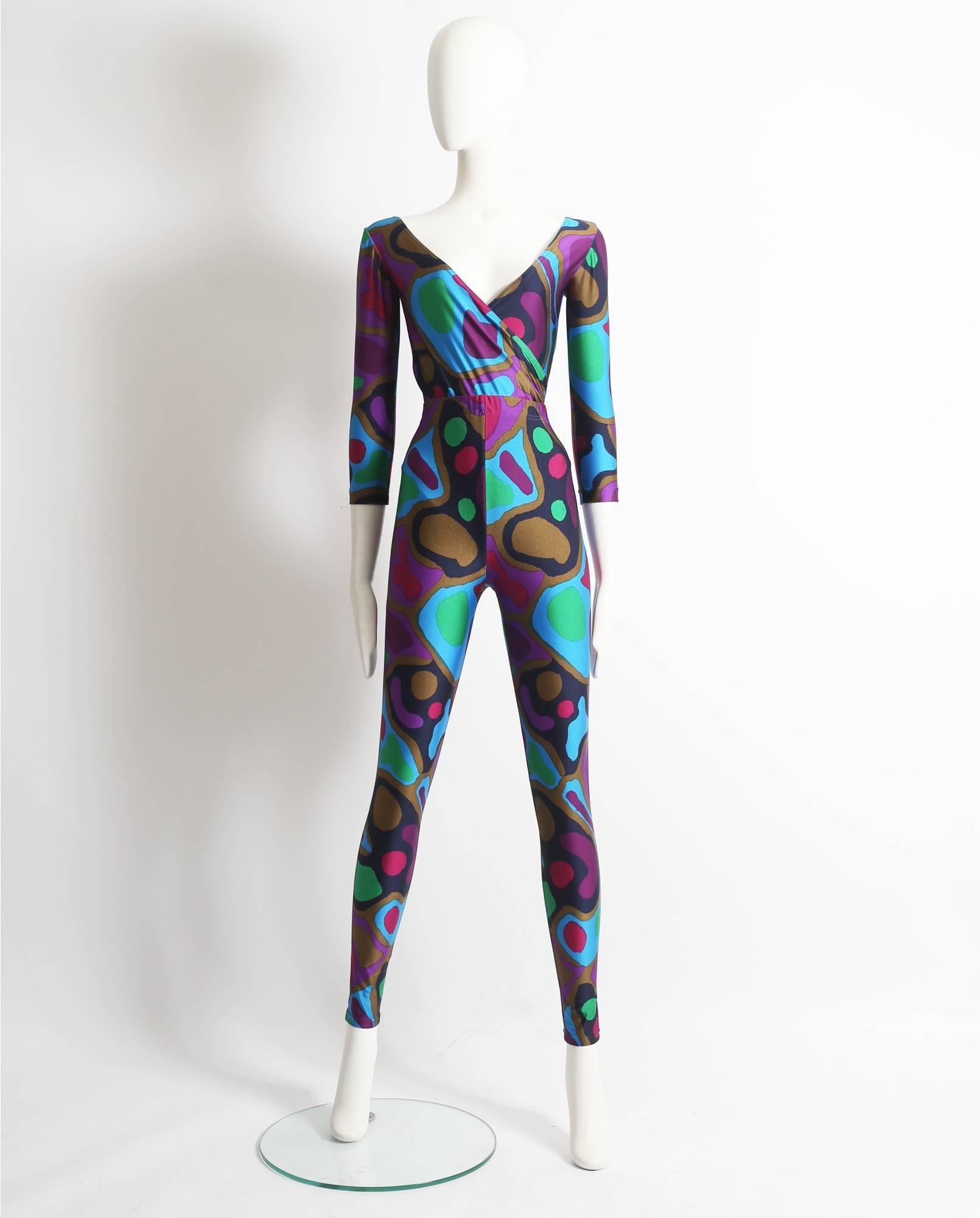 Ungaro body and leggings ensemble, circa 1980s. 