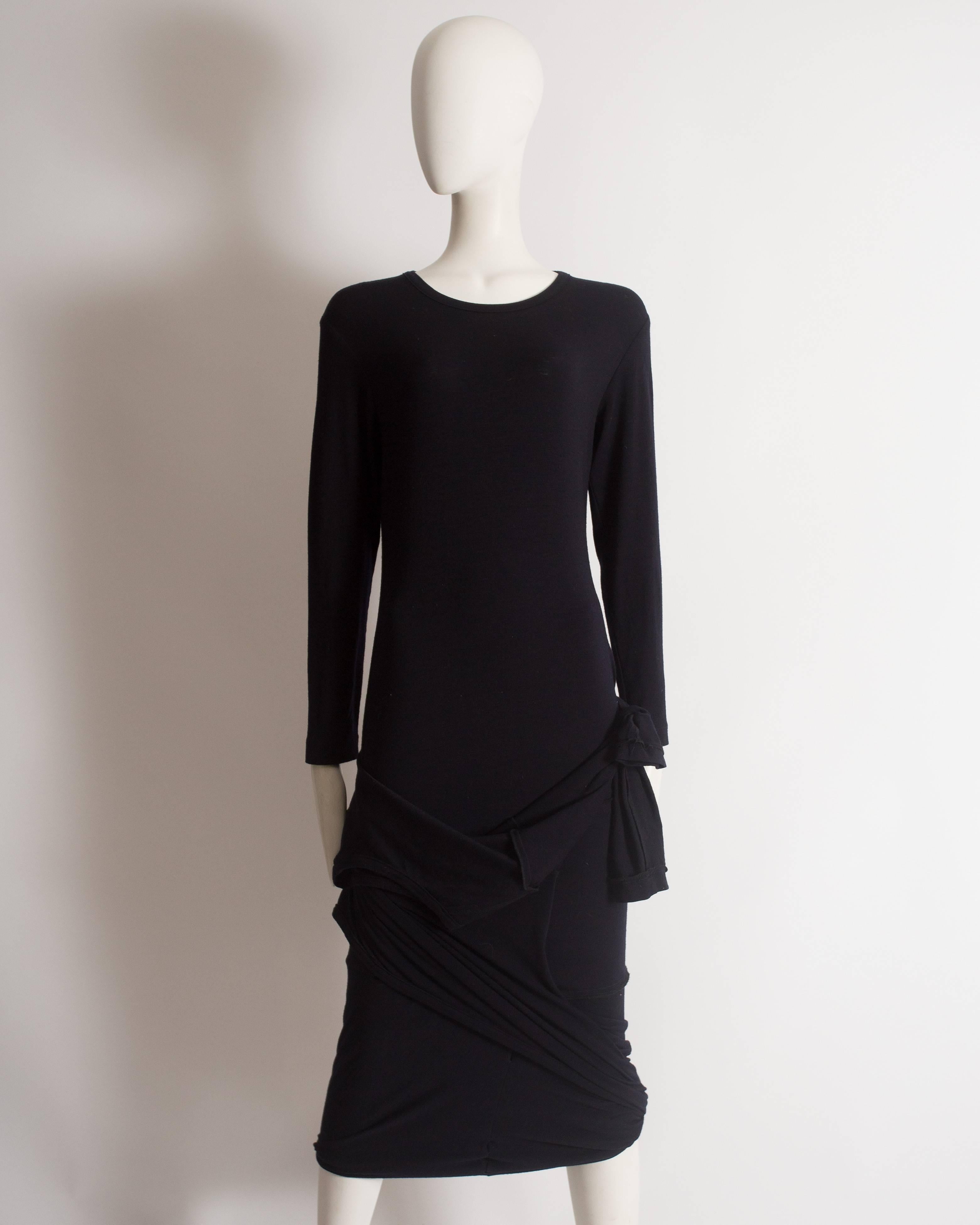 Comme des Garcons 'Punk Chic' black knitted dress, circa 1991 In Excellent Condition In London, GB