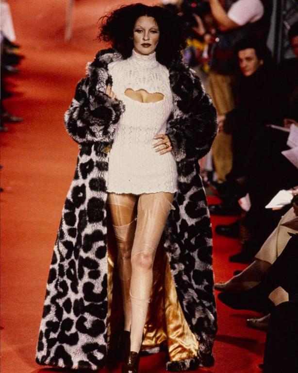 Vivienne Westwood corseted crochet knit mini dress, AW 1993 Vivienne Westwood corseted crochet knit mini dress, AW 1993