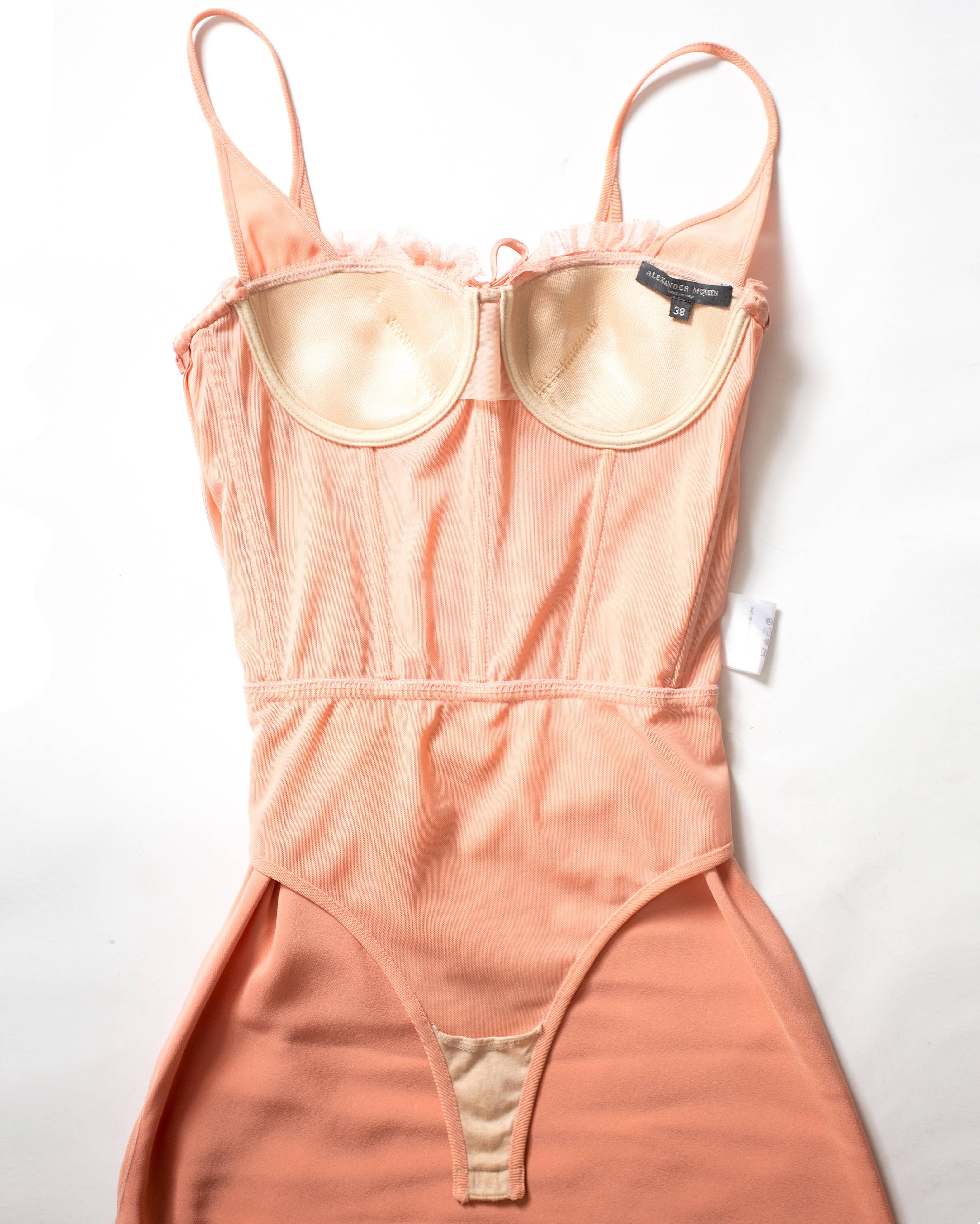 Alexander McQueen bias cut silk lingerie evening dress, Spring-Summer 2004 2