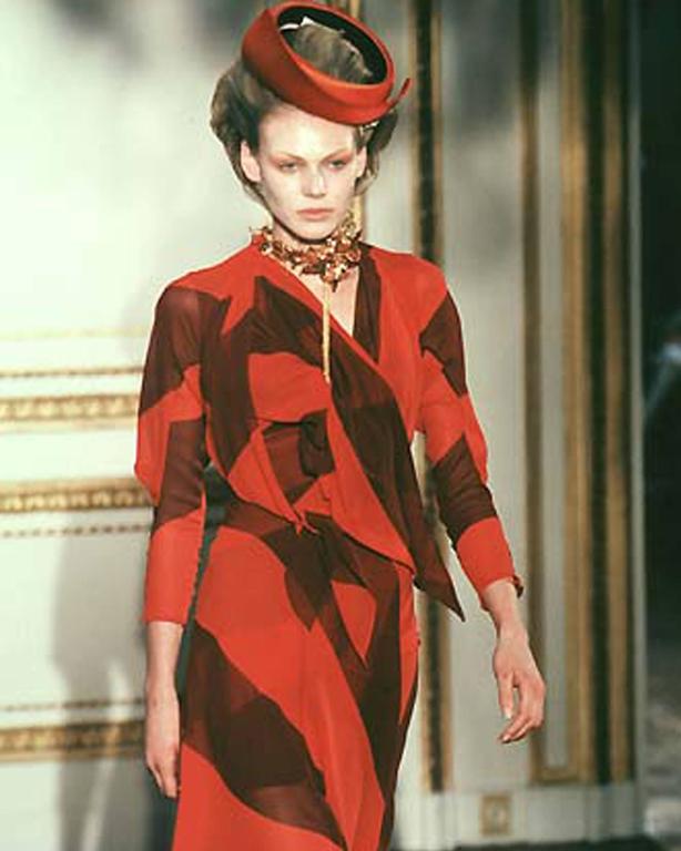 Vivienne Westwood silk chiffon sarong ensemble, Spring-Summer 1998 at ...