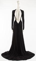 Hervé Leroux for Guy Laroche Spring-Summer 2005 black jersey evening gown