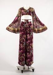 Dolce & Gabbana Spring-Summer 1994 silk chiffon gypsy pant suit