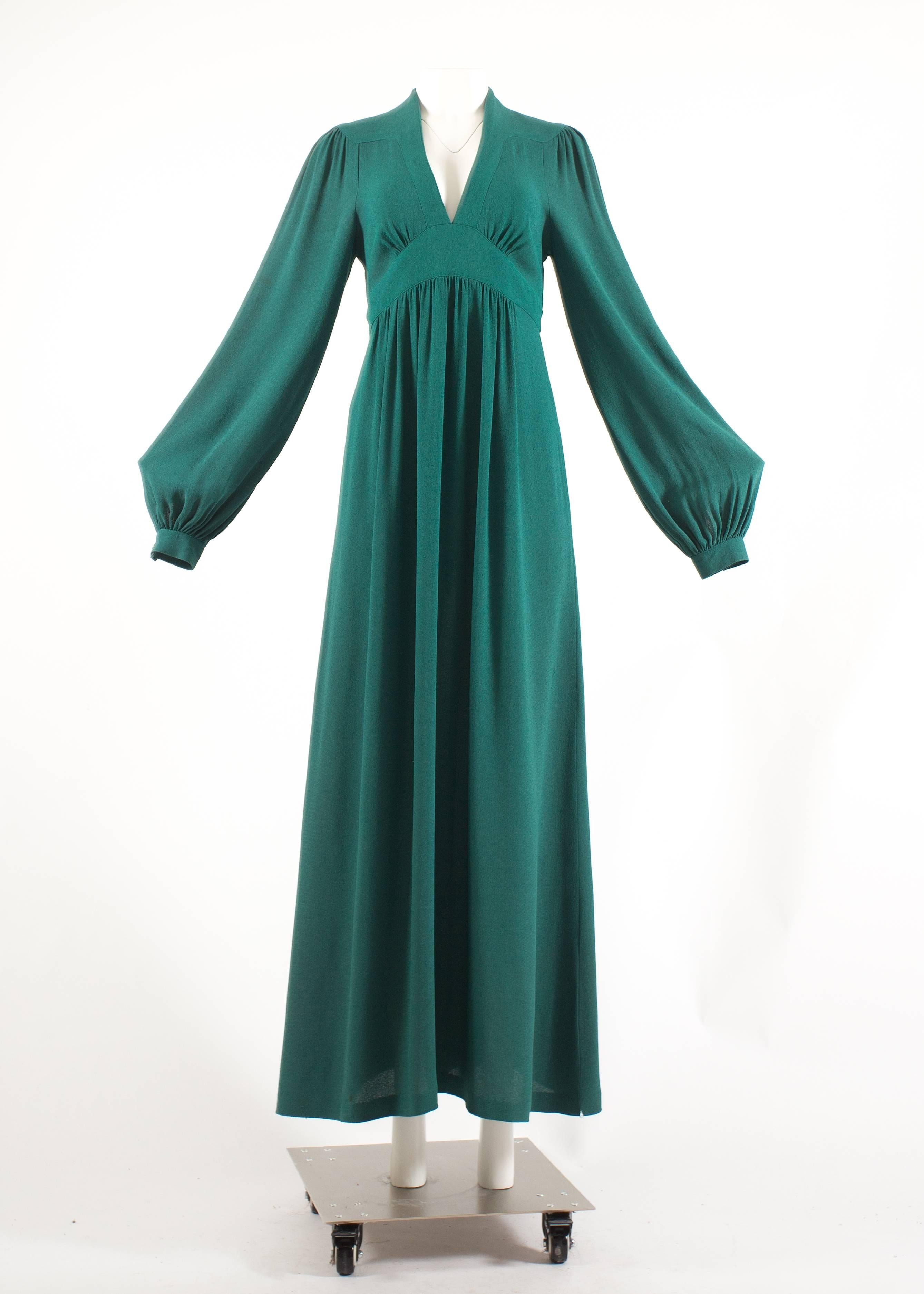 Moss Green Dresses 4 For Sale On 1stdibs