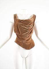 Vivienne Westwood Autumn-Winter 2001 drape velvet evening corset