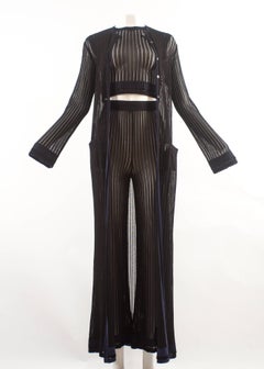 Alaia 3 piece knitted ensemble, Spring-Summer 1992