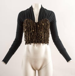 Dolce & Gabbana Autumn-Winter 1990 beaded corset blouse