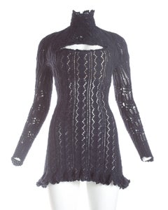 Vivienne Westwood knitted mini dress with internal corset, A / W 1993