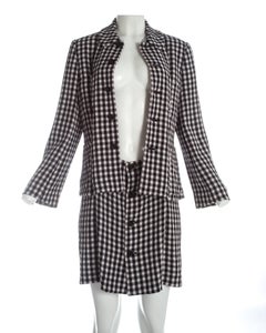 Comme des Garcons gingham crepe shirt dress, A / W 1995