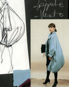 Dolce & Gabbana camal wool oversized balloon drawstring hem coat, AW 1986