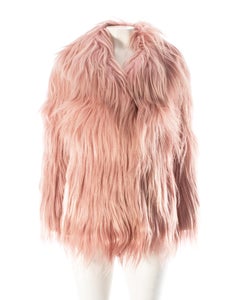 Gucci dusty pink goat hair jacket, AW 2014
