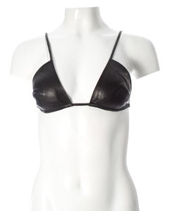 Tom Ford Gucci black leather evening bra top, S/S 1998