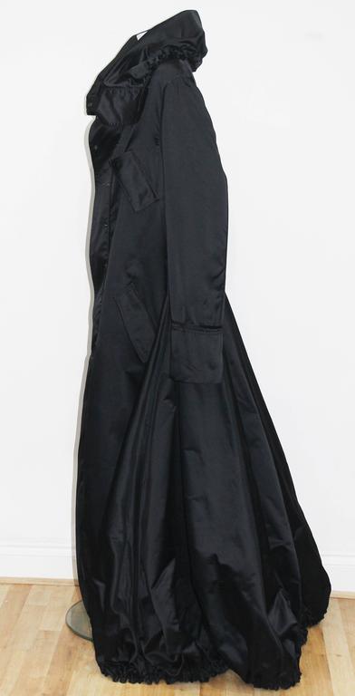 Exceptional Tom Ford for Gucci Runway Black Silk Parachute Coat, Fall ...