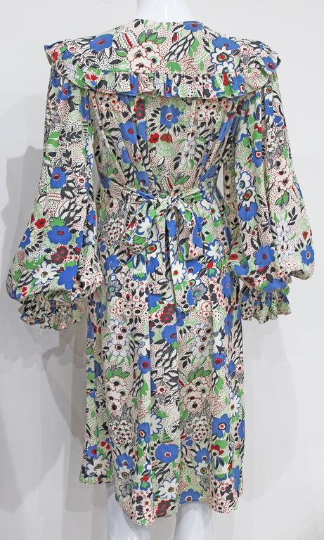 Rare Ossie Clark 'Pretty Woman' marocain dress with Celia Birtwell ...