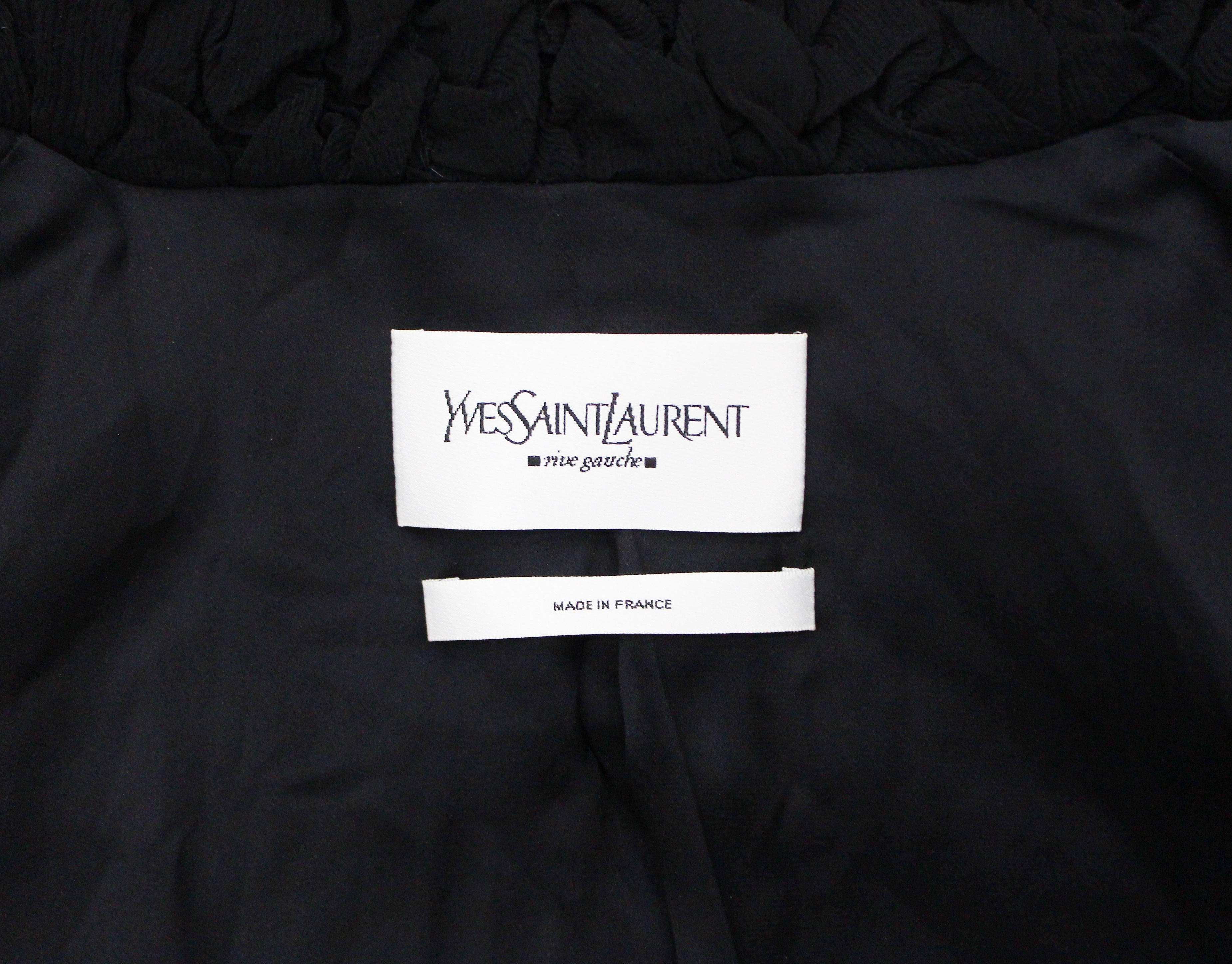 Tom Ford for Yves Saint Laurent silk chiffon evening jacket, Fall 2001 2