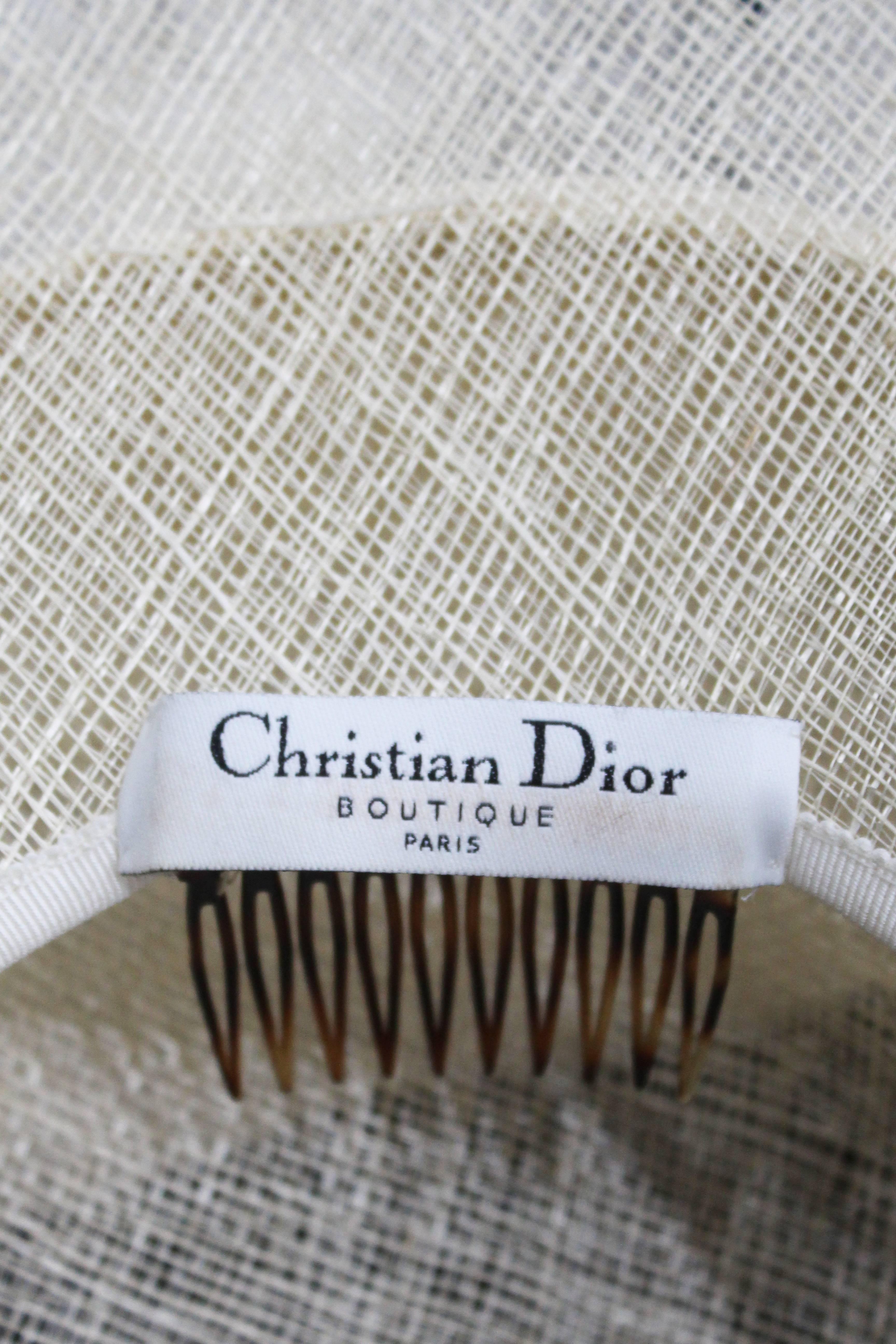 Christian Dior Haute Couture Floral Wide Brim Hat 2