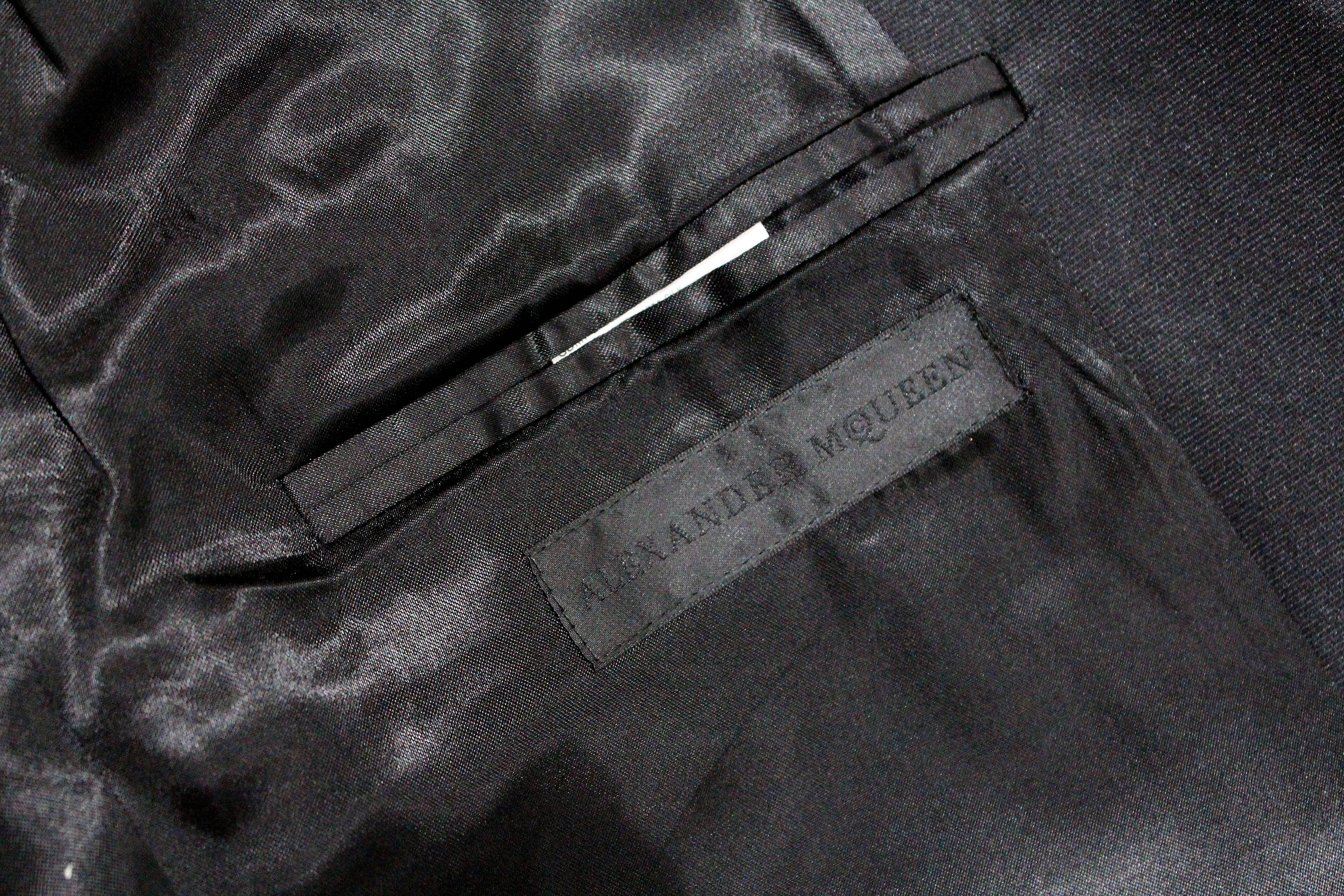 Men's Exceptional Alexander McQueen Mens Silk Tuxedo Jacket c. 2008
