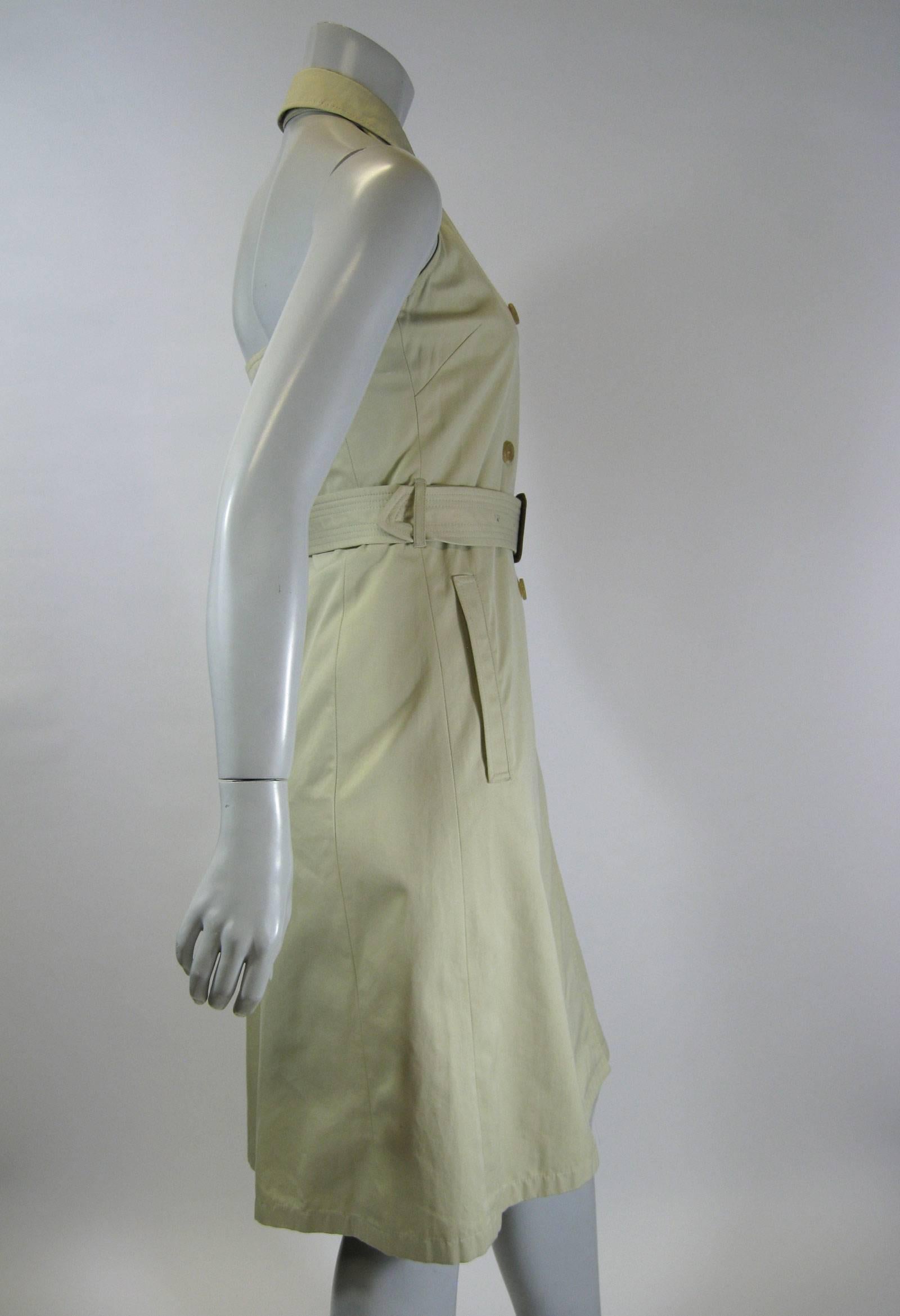 Burberry Trenchcoat Kleid mit offenem Rücken Damen
