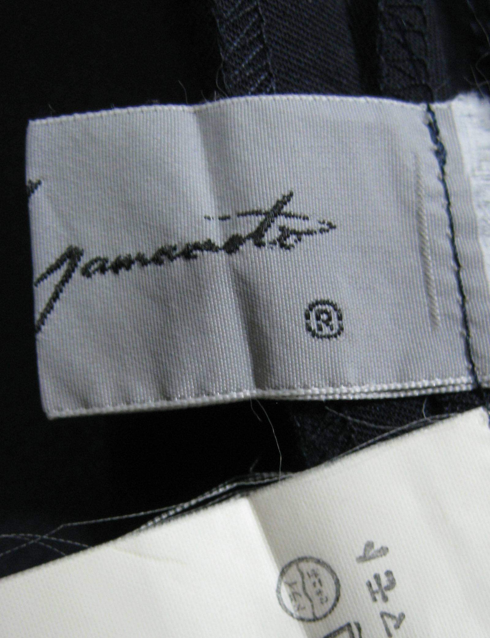 Yohji Yamamoto Marineblaues Kleid mit ausgeschnittenen Schultern im Angebot 3