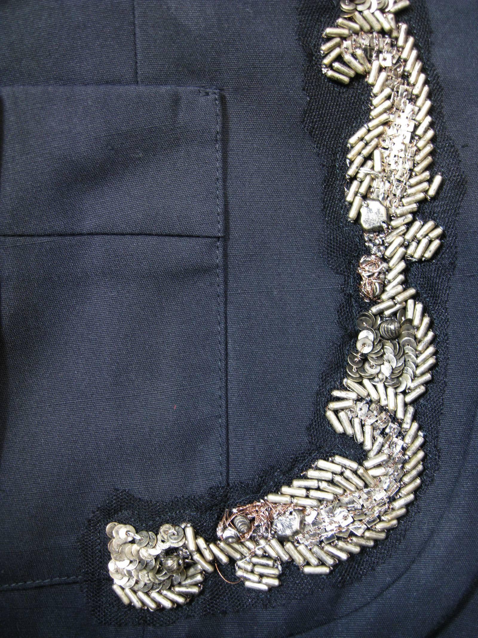 black embellished jacket