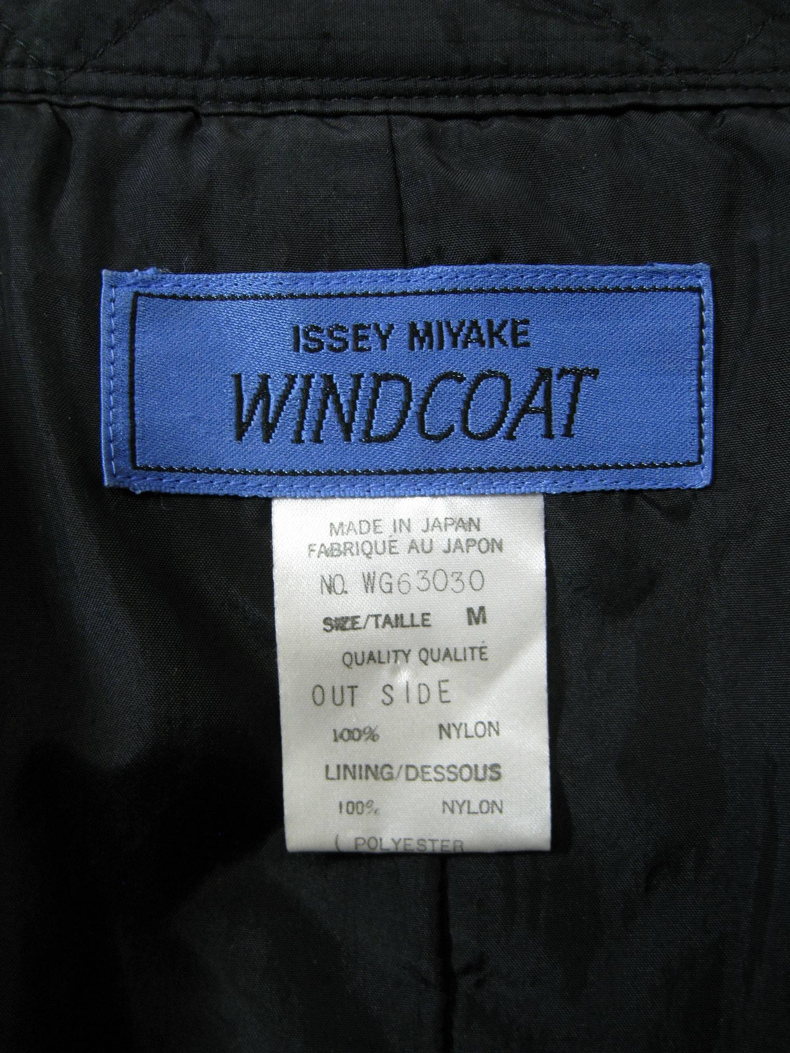 Issey Miyake Black Oversize Windcoat 5