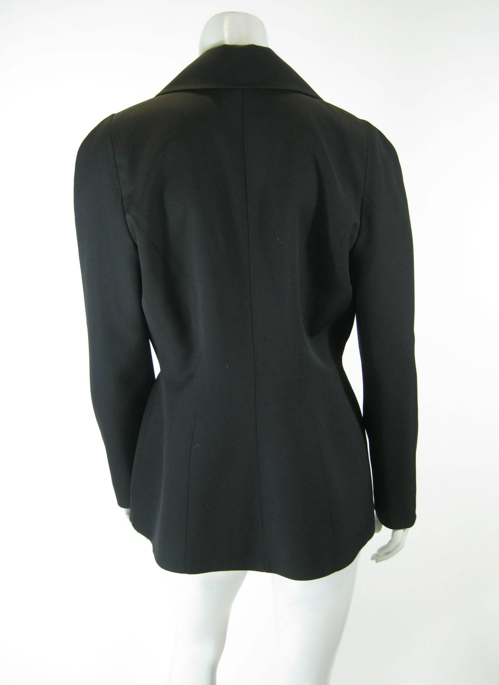 Thierry Mugler Black Suit Jacket For Sale at 1stDibs | mugler ...