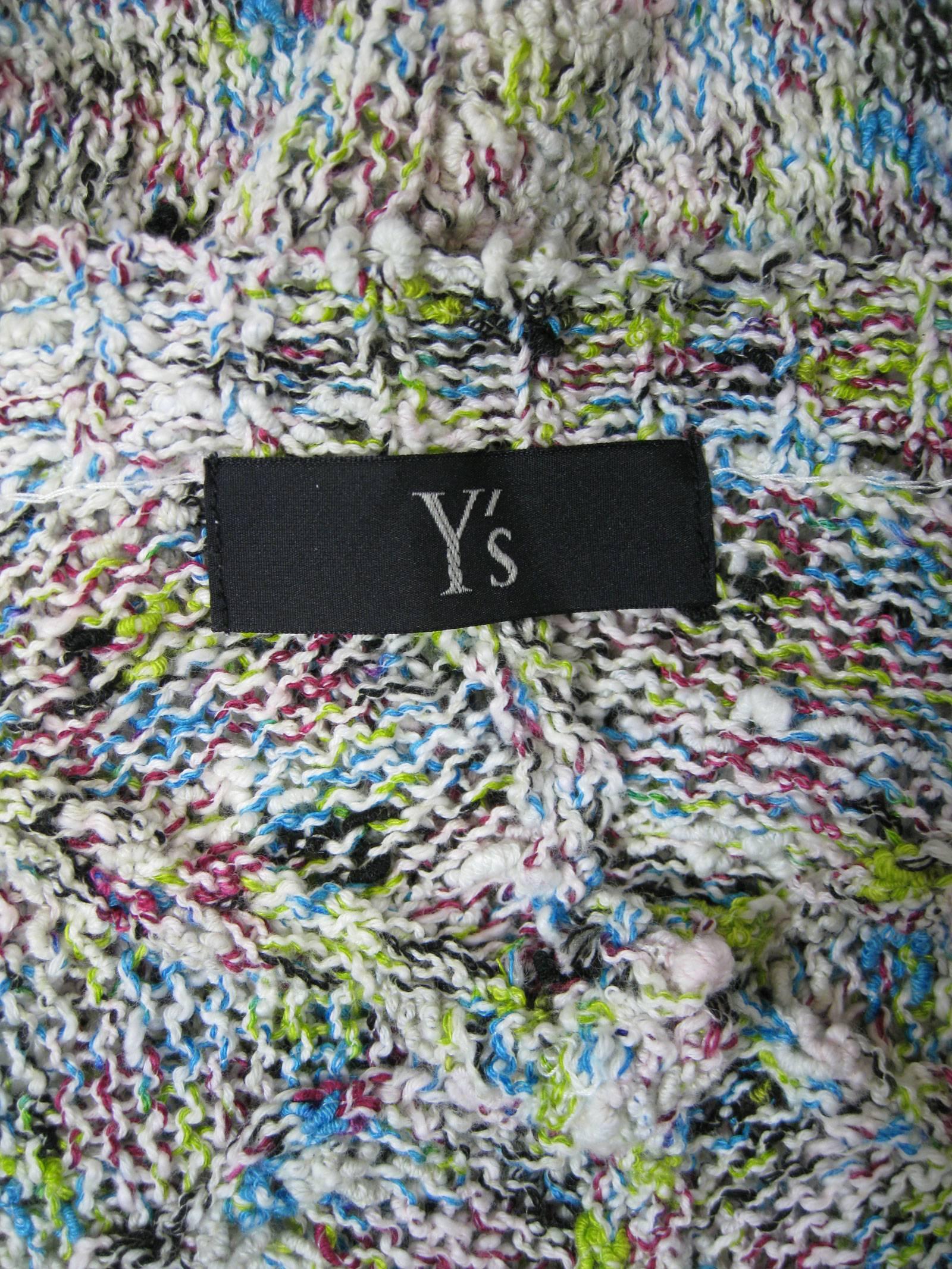 Y's by Yohji Yamamoto Marled Knit Cardigan  1