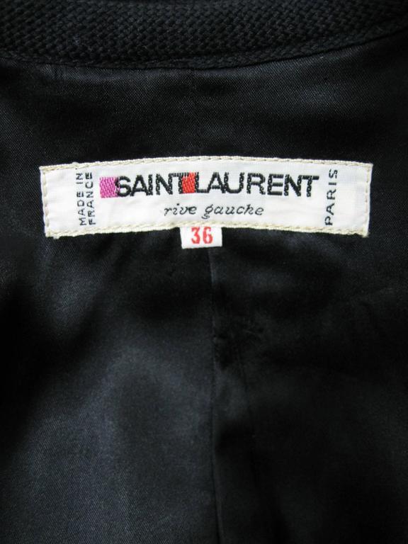 Yves Saint Laurent Rive Gauche Black Velvet Bolero Jacket 4