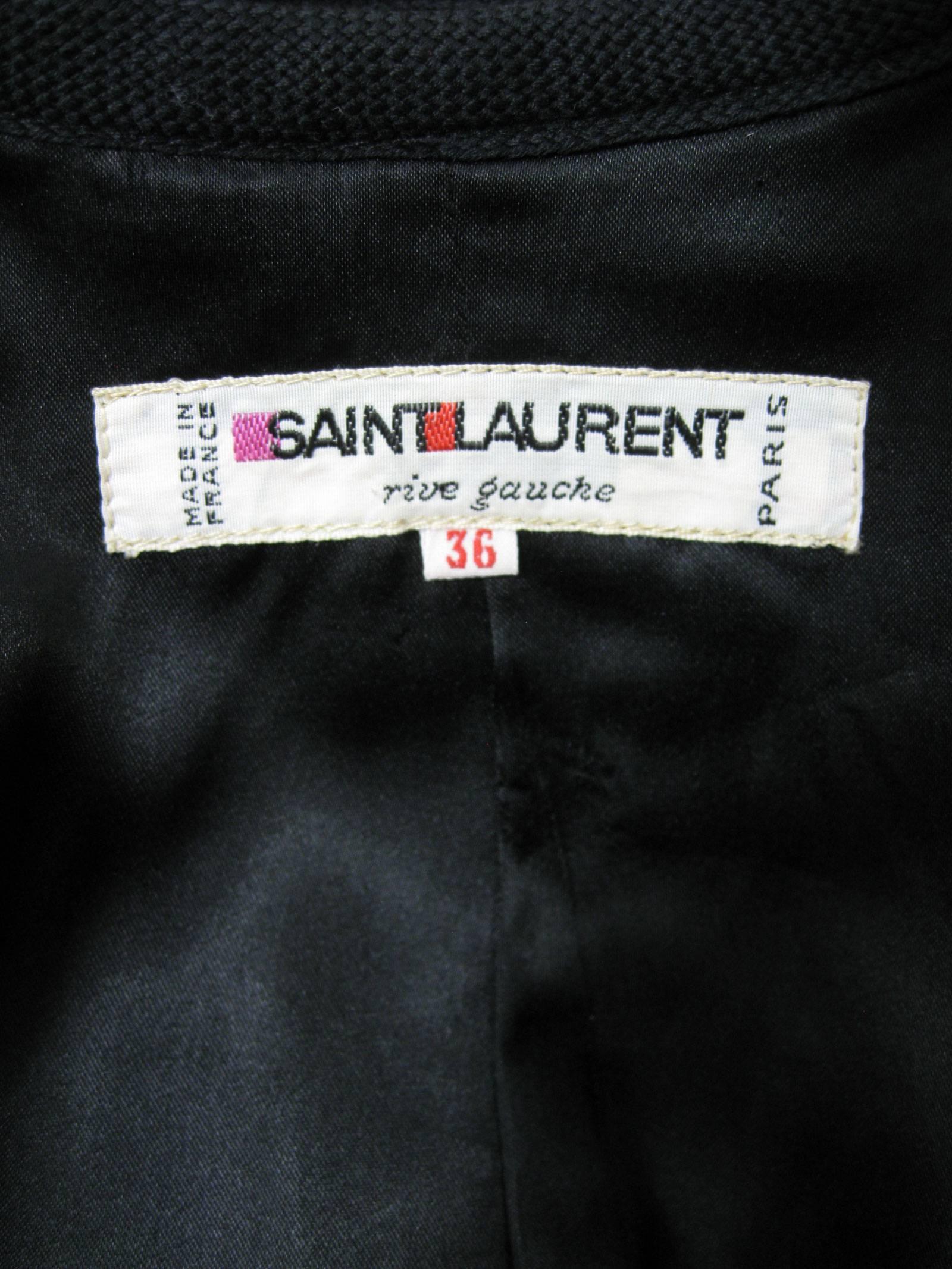 Yves Saint Laurent Rive Gauche Black Velvet Bolero Jacket 1