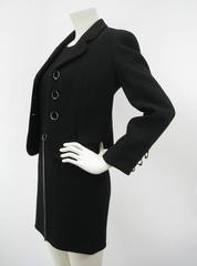 Moschino Cheap & Chic Black Chain & Ring Dress Suit