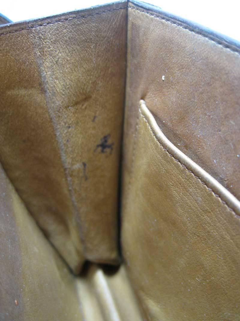 Brown Hermes Vintage Ostrich Leather Shoulder Bag For Sale