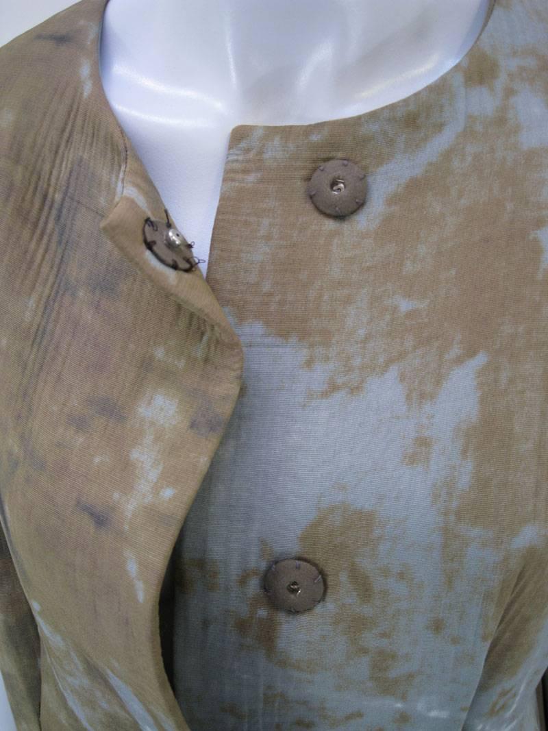 Women's Marni Rust Dye Sleeveless Coat  For Sale