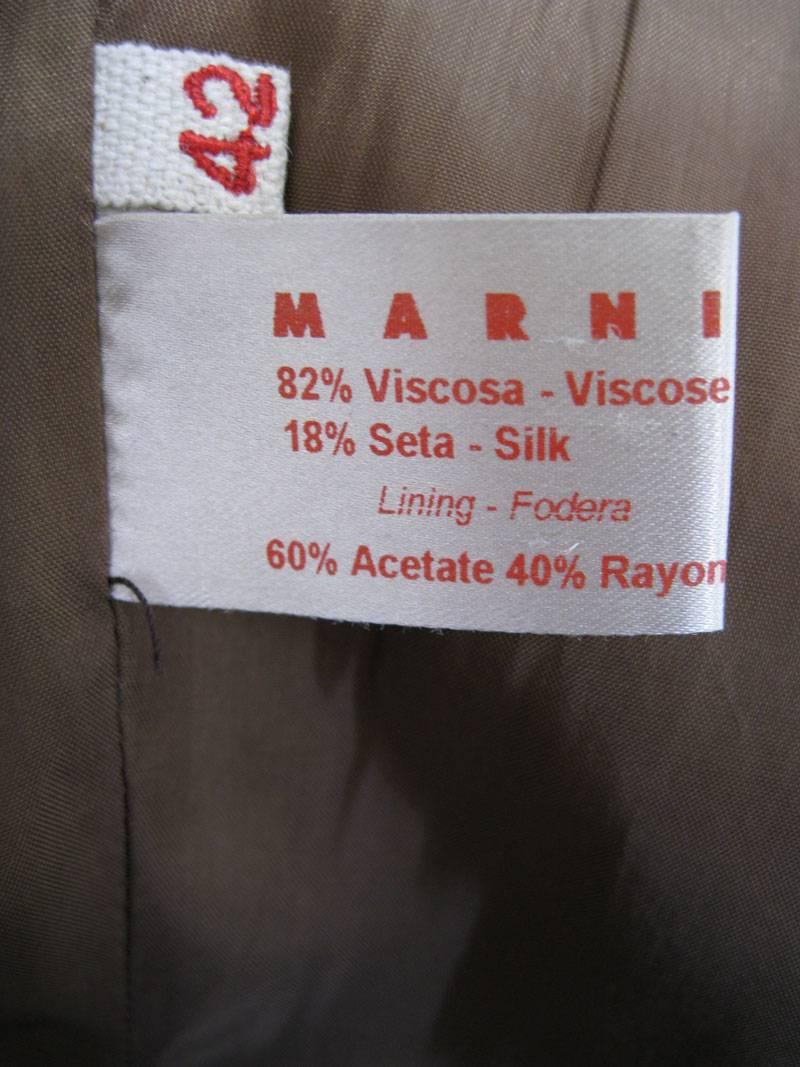 Marni Rust Dye Sleeveless Coat  For Sale 2