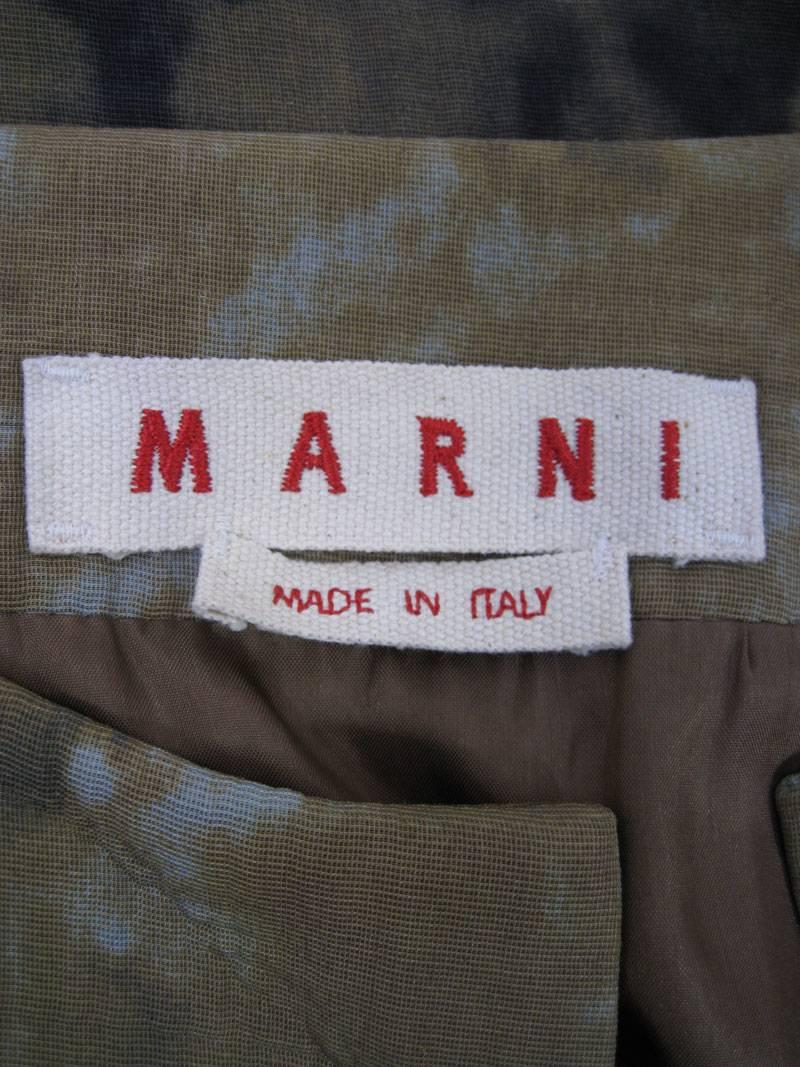 Marni Rust Dye Sleeveless Coat  For Sale 1