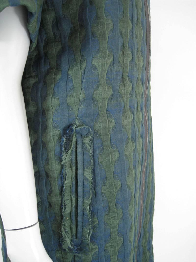 Women's Marni Textured Zipper Front Dress Coat For Sale