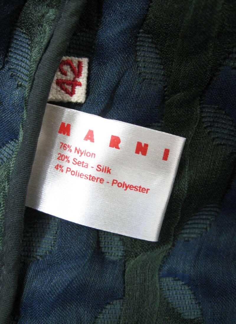 Marni Textured Zipper Front Dress Coat For Sale 2