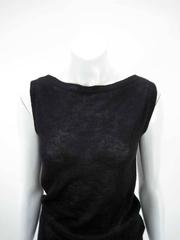 Louis Vuitton Black Cashmere Blend Sleeveless Sweater